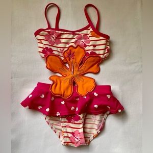 Hibiscus Swimsuit for Baby Girls